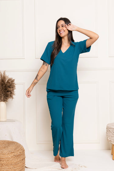 Deep Teal Pajama Set