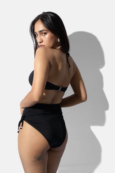 Black Bandeau Bikini Set