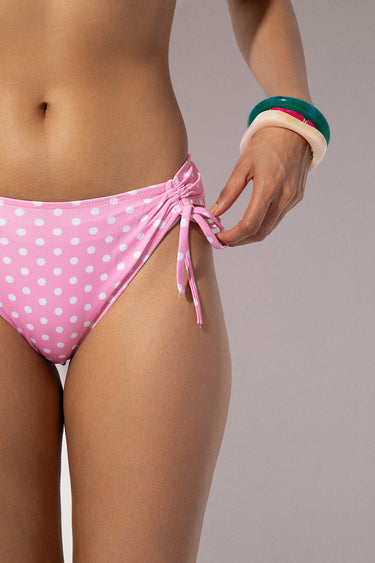 Pink Polka Bikini Bottom