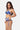 Indigo Floral Print Bandeau Bikini Set