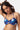 Indigo Floral Print Bandeau Bikini Top