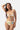White Printed Front Tie Bikini Set