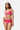 Pink Floral Print Front Tie Bikini Set