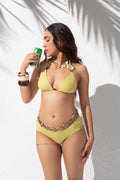 Lime Yellow Triangle Bikini Set