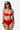 Red Textured Underwire Bikini Set
