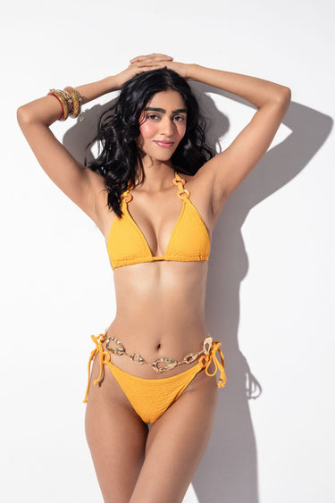 Mango Textured Ring Bikini Top