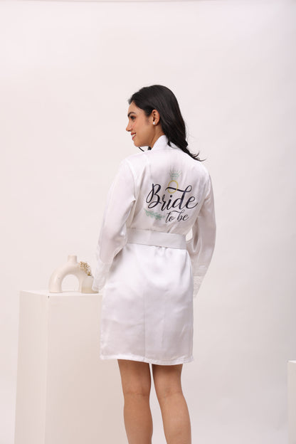 Bride To Be Lace Robe