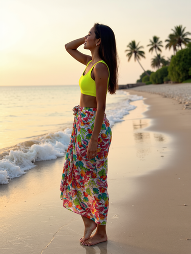 Tropical Bloom Sarong