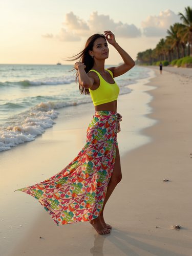 Tropical Bloom Sarong