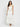 Hakoba Embroidered White Ruched Skirt and Top Set