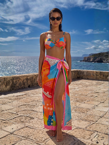 Pina Colada U-Hardware Side Tie Bikini Set