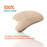 Skinvest Gua Sha tool with text on a white background