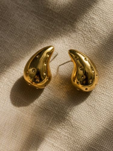 Gold Teardrop Earrings