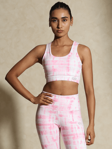 Shop-Pink Shibori Luxe Crop Top