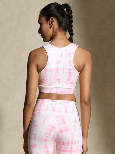 Shop-Pink Shibori Luxe Crop Top