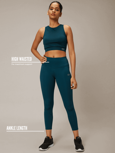 Shop-Ath Perform 7/8 High Waist Leggings Teal