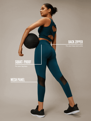 Shop-Ath Perform 7/8 High Waist Leggings Teal