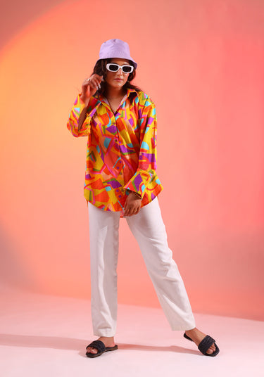 Orange Candy Ov Shirt For Women