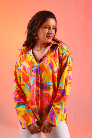 Orange Candy Ov Shirt For Women