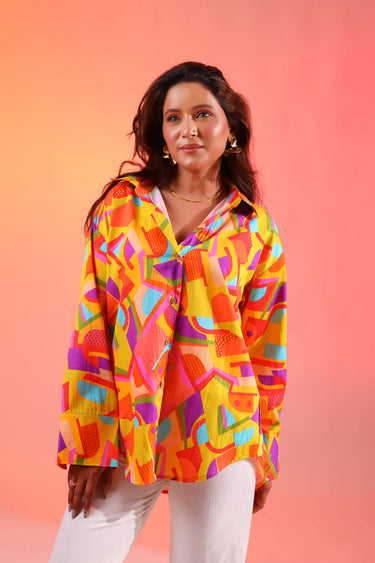 Orange Candy Ov Shirt For Women