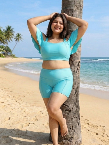 Cyan-derella Shorts Set (2 Pcs)