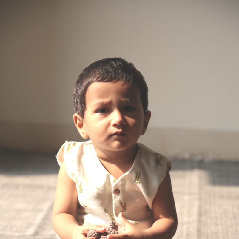 Organic Muslin Vest & Shorts Set