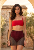 Scarlet Veil Mesh Set