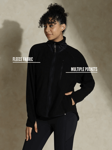 Shop-Fleece Traq Jacket Black