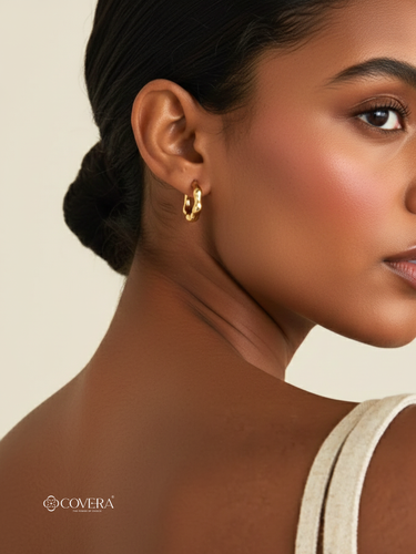 Textured Small Hoop Earrings