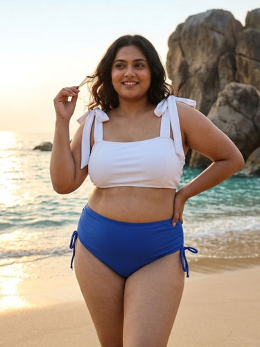 Snow & Sapphire Bikini Set (2 Pcs)