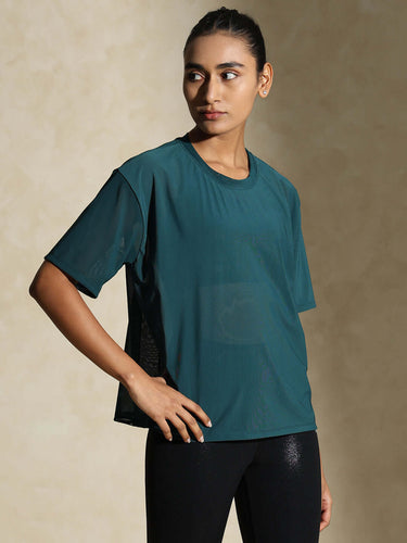 Shop-Traq Mesh Tee Teal