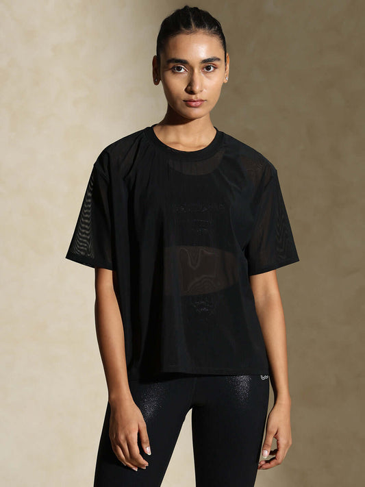 Shop-Traq Mesh Tee Black