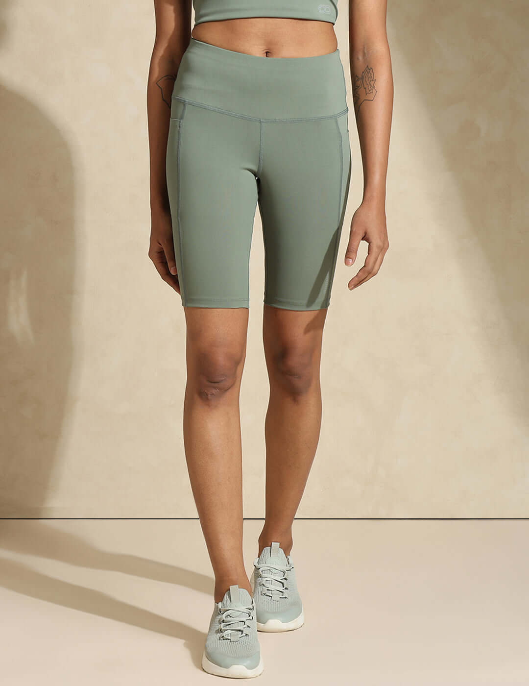 Shop-Aura Cycling Shorts Light Sage