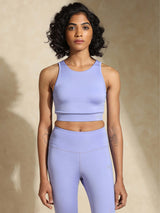 Shop-Padded Cross Back Crop Top Periwinkle
