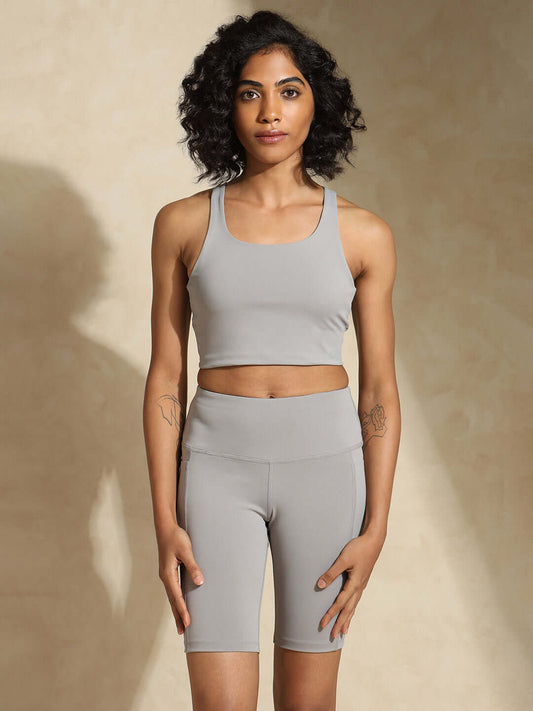 Shop-High Impact Action Bra With Clasp Cloud Grey