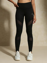 Shop-Silvertraq Mesh Cross Leggings Black