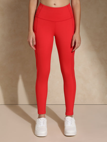 Luna Sculpt Leggings Red