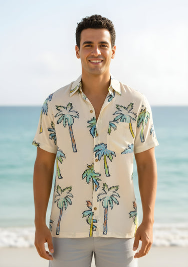 Tropical Drift – Men’s Floral Beach Shirt