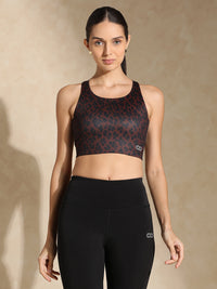 Shop-Leopard  High Impact Action Bra With Clasp