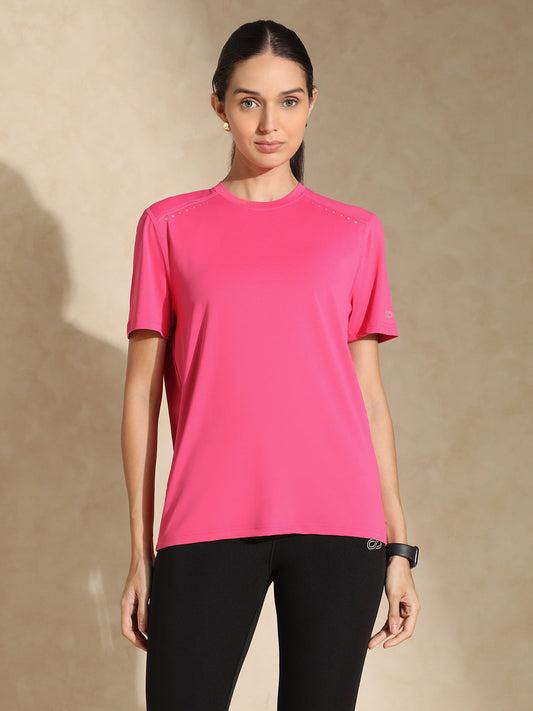 Boyfriend TraqDry Tee Pink Flambe