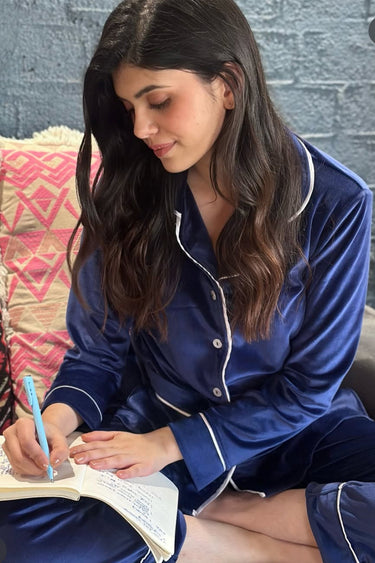 Sanjana Sanghi Pajama Set In Velvet