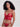 Rose Red Embroidered Longline Bra & Thong Set