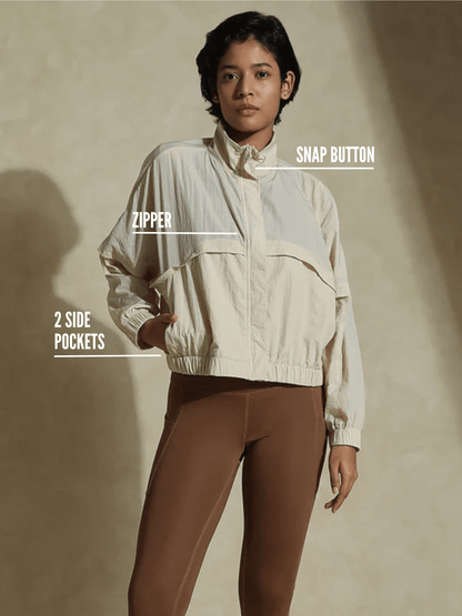 AeroTraq Runner Jacket Beige
