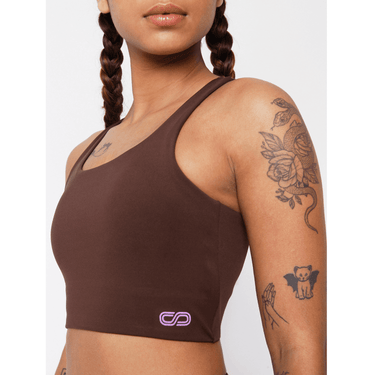 High Impact Action Bra With Clasp Java-Padded Crop Top-Silvertraq-Silvertraq