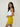 Ribbed Knit Yellow Mini Skirt