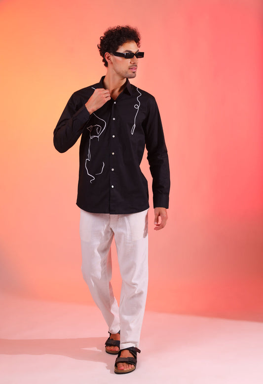 Bruno Black Shirt For Men