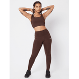 High Impact Action Bra With Clasp Java-Padded Crop Top-Silvertraq-Silvertraq