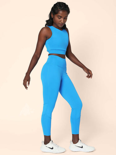 Shop-Ath Perform 7/8 High Waist Leggings Electric Blue