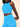 Padded Cross Back Crop Top Electric Blue