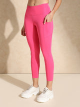Premium hot pink leggings set for women - Valentine's Day gift for fitness lover